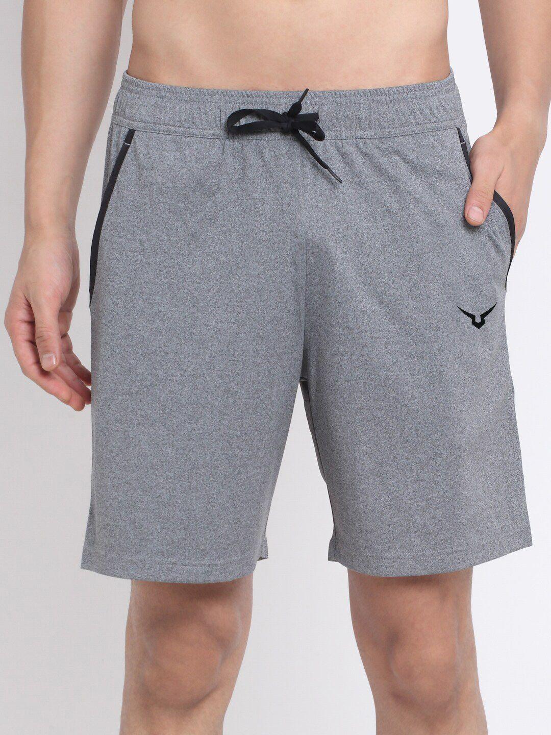 invincible men grey running sports shorts