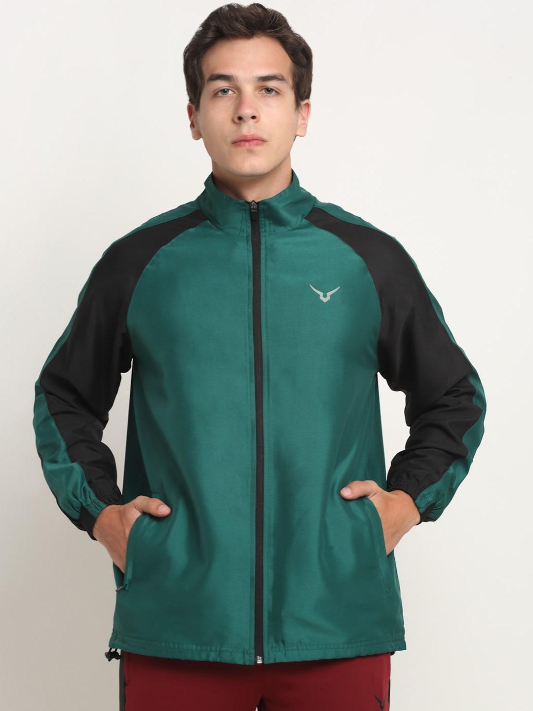 invincible colourblocked rapid-dry training or gym sporty jacket
