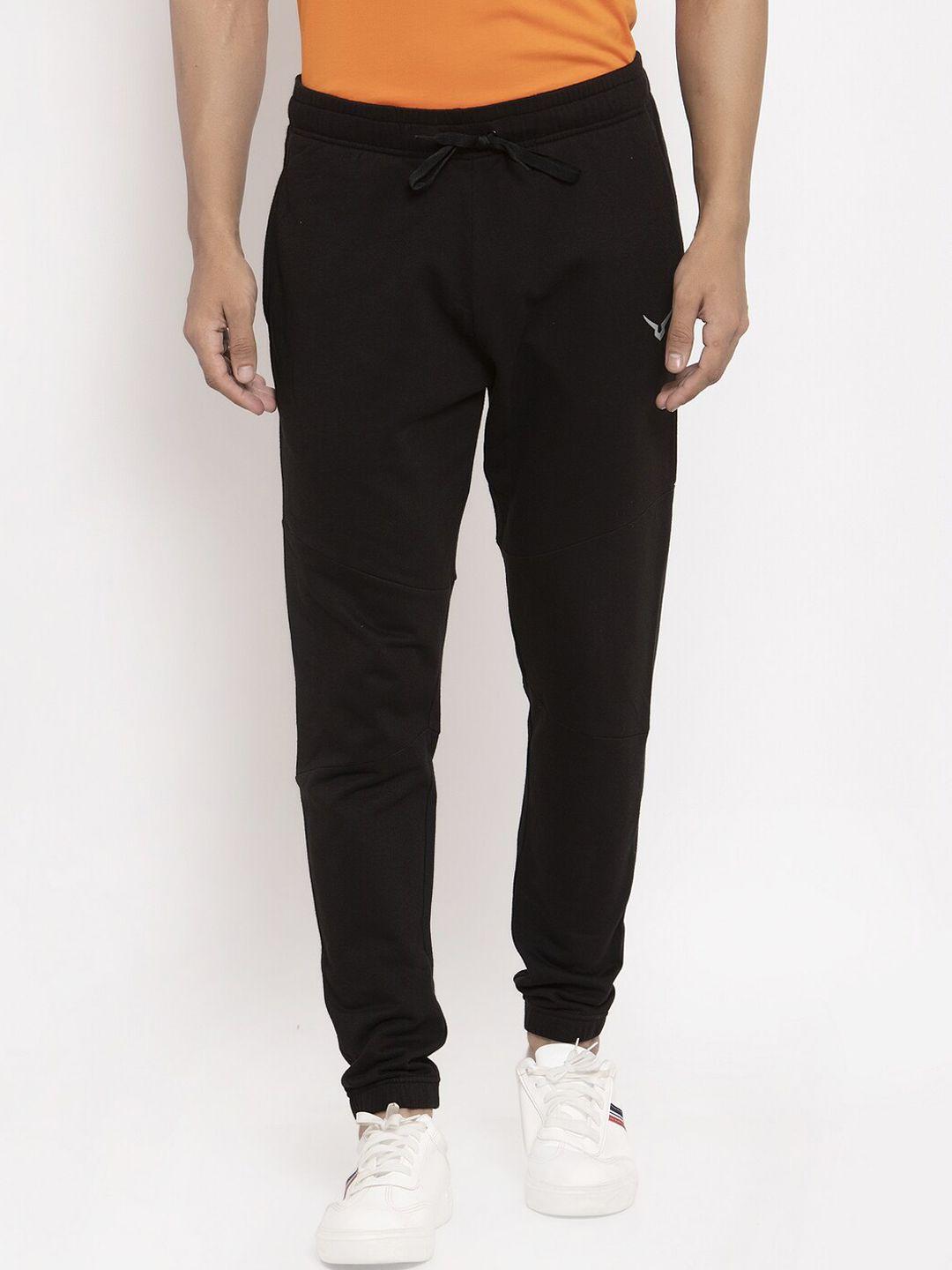 invincible men black solid joggers