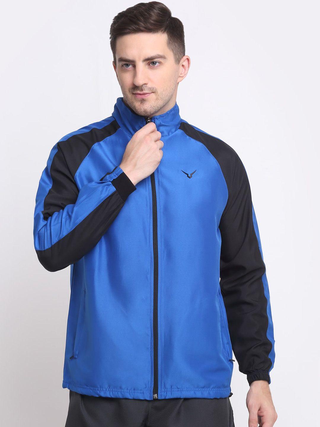 invincible men blue lightweight training or gym sporty jacket