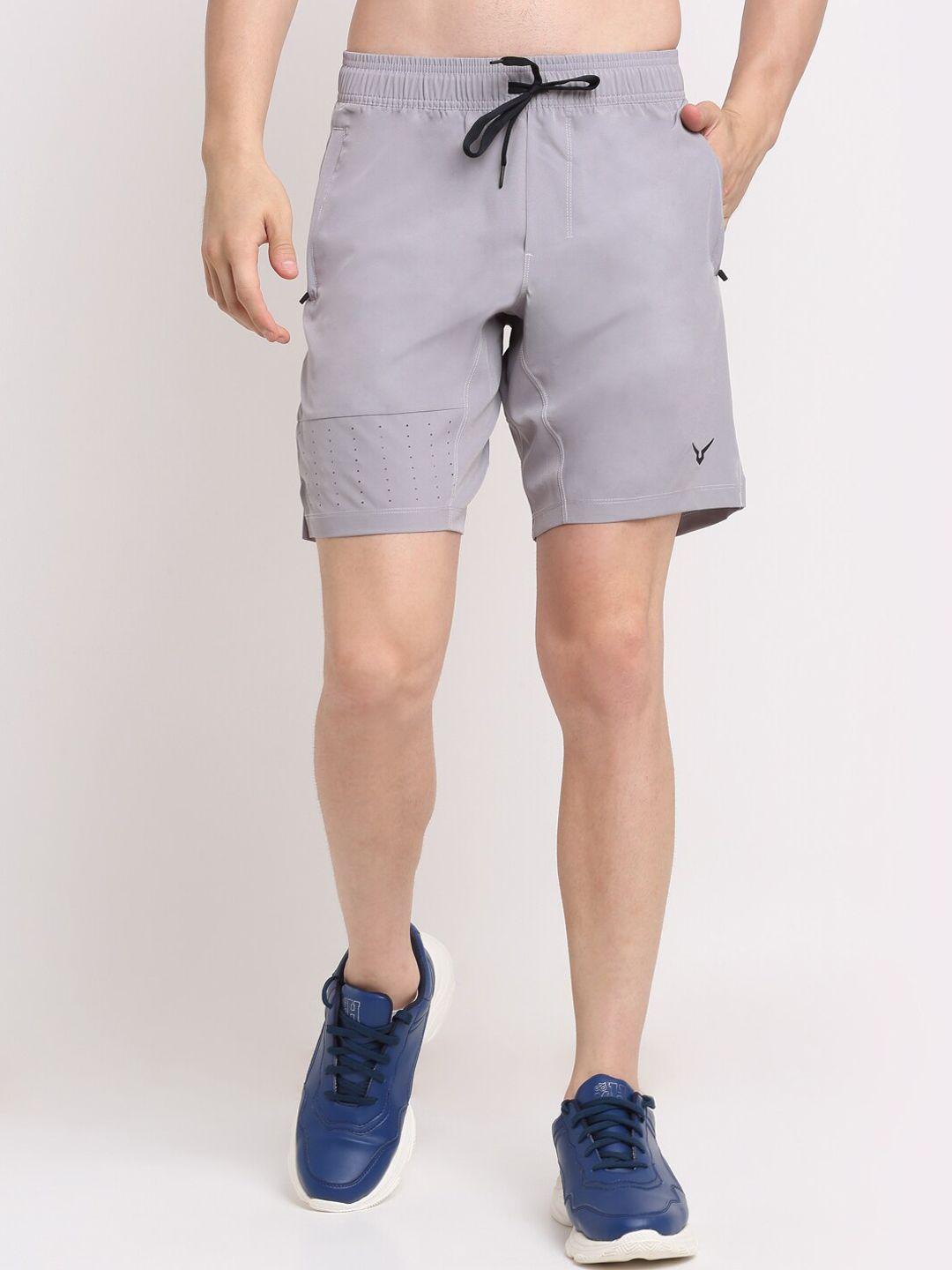 invincible men grey training or gym sports shorts