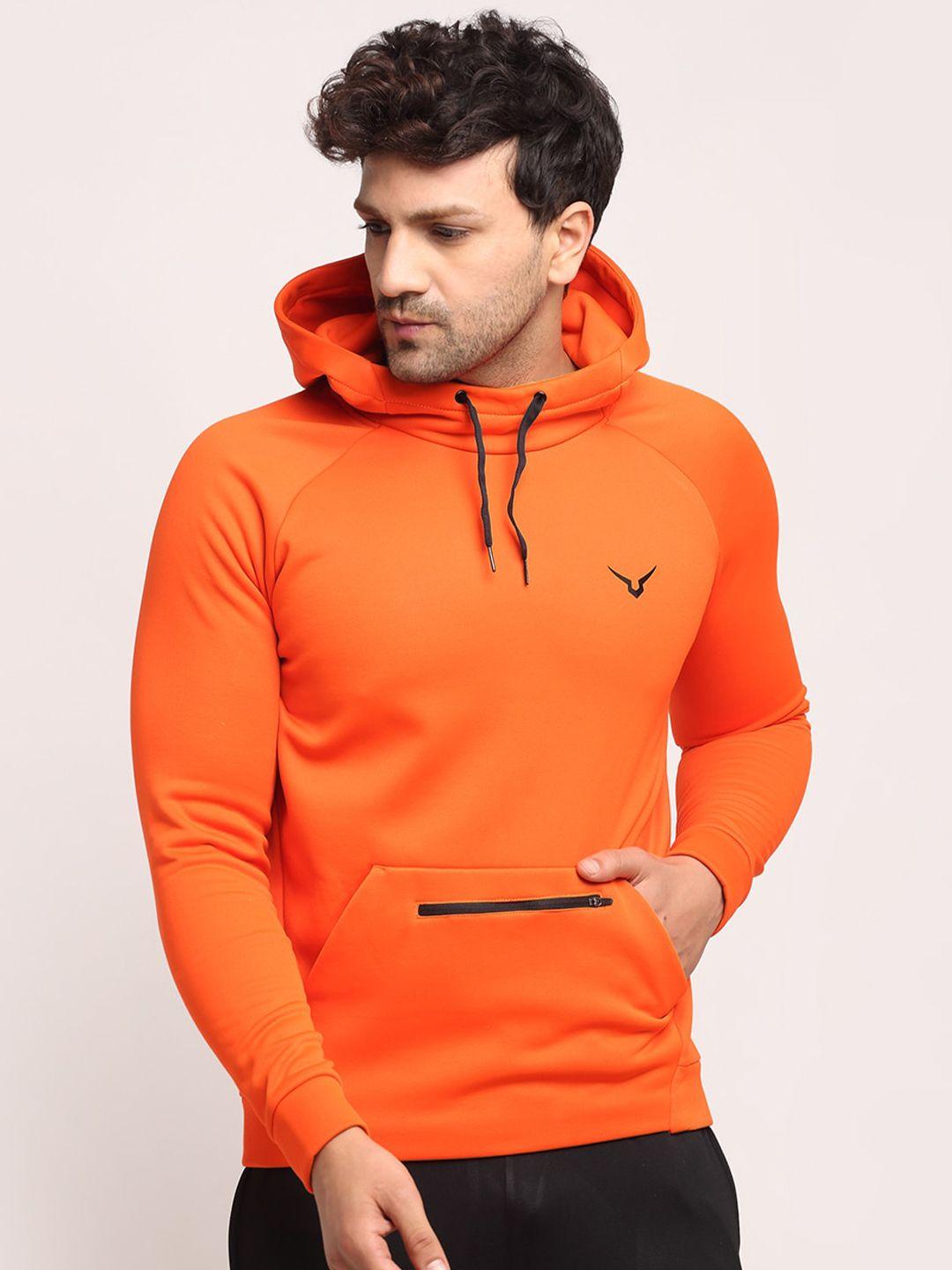 invincible men orange hooded sweatshirt