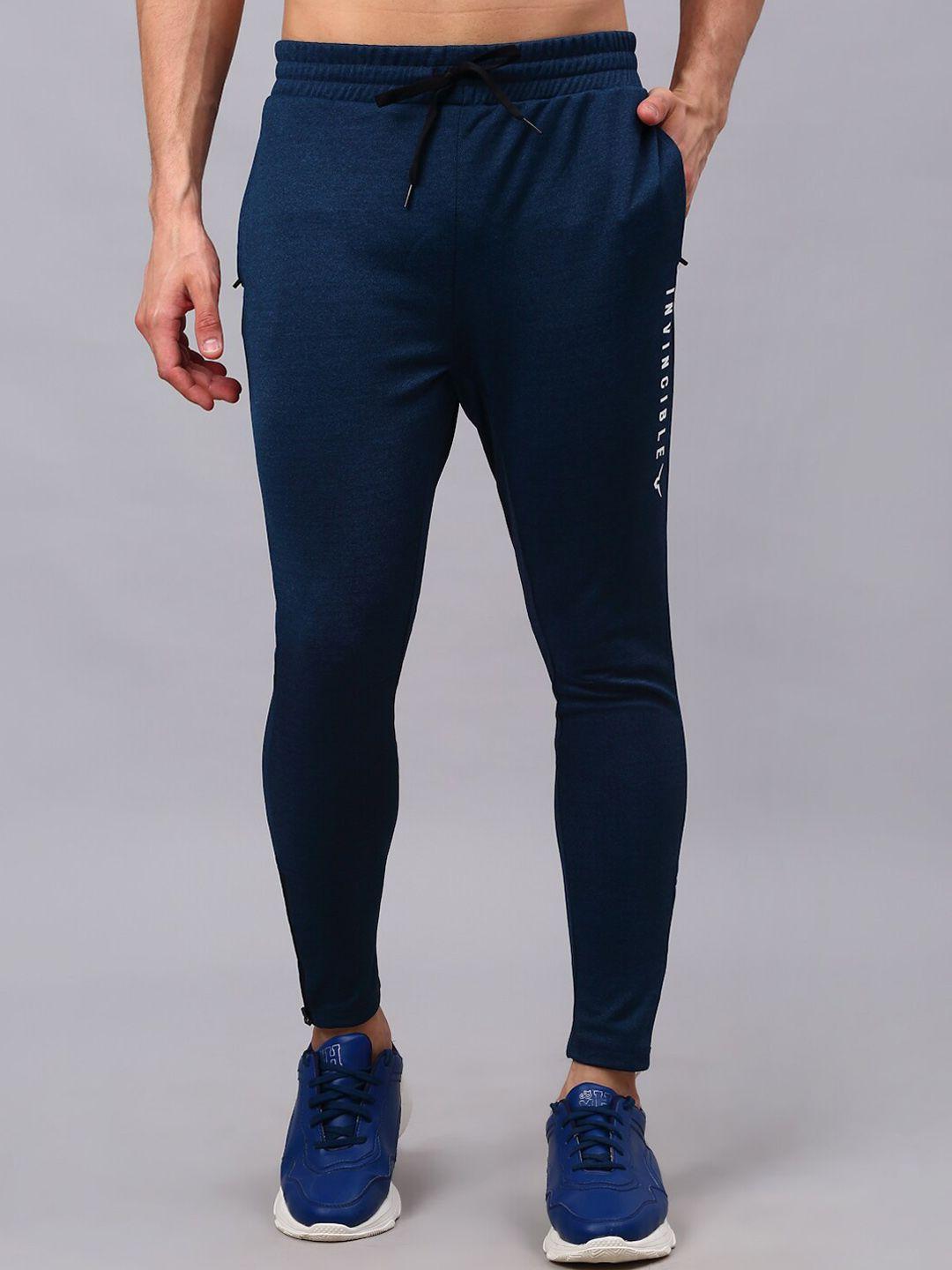 invincible men teal solid track pants