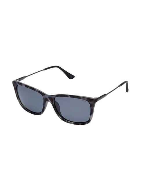 invu grey rectangular uv protection sunglasses for men