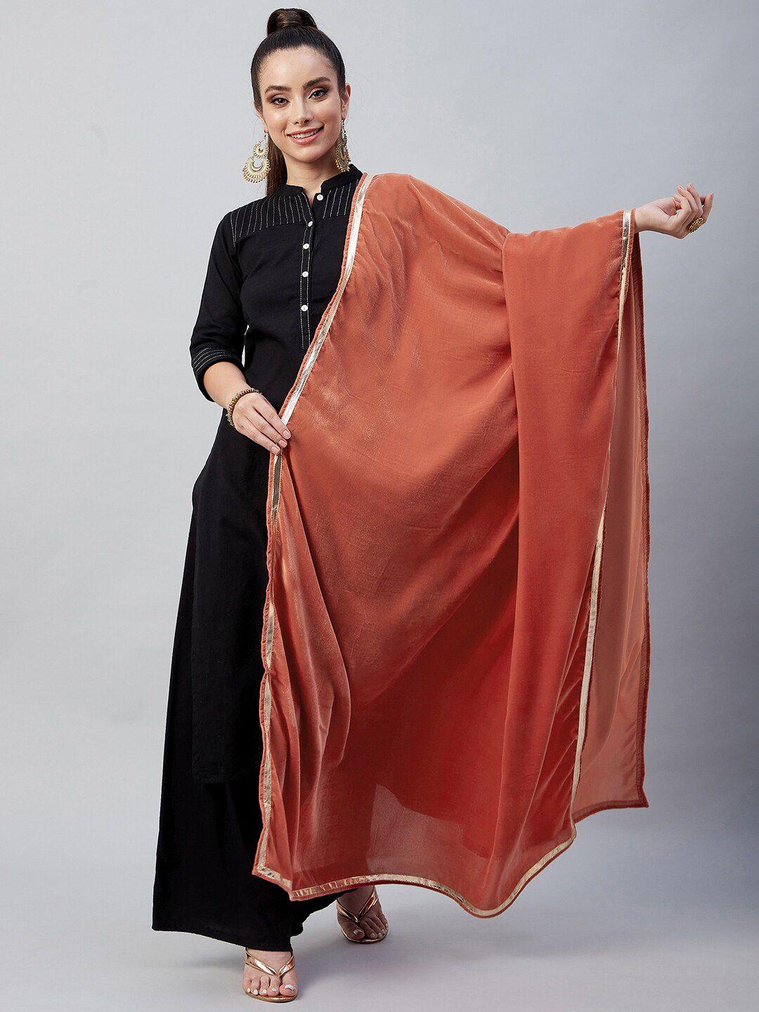 inweave women rust red solid velvet shawl