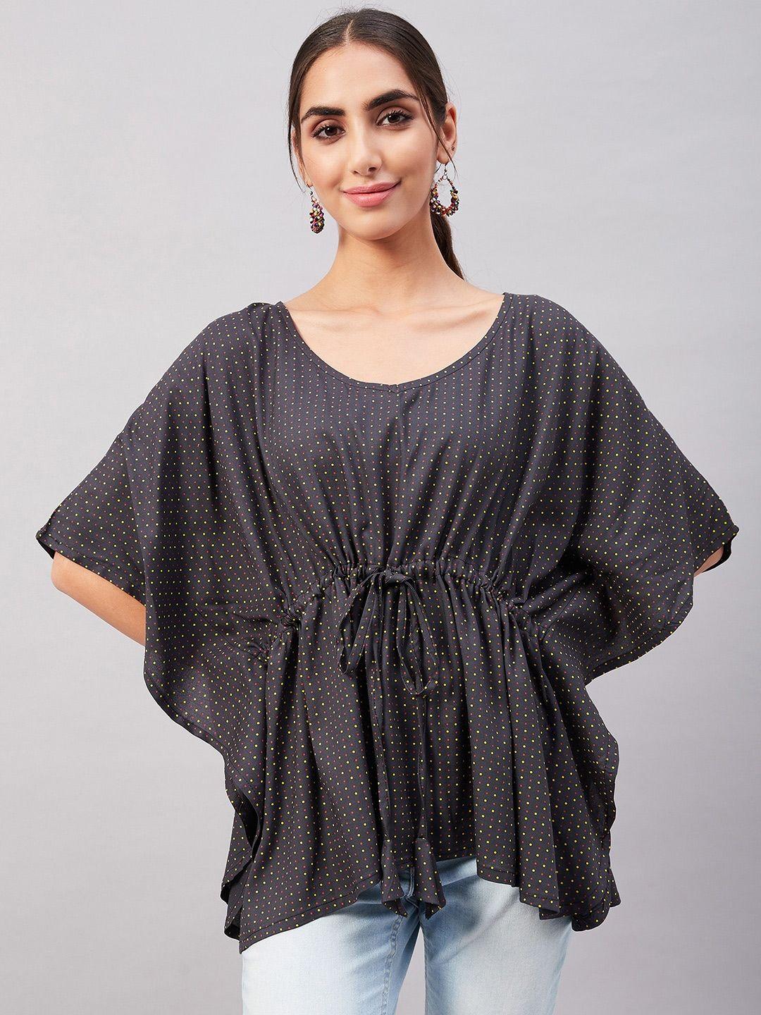 inweave print kaftan top