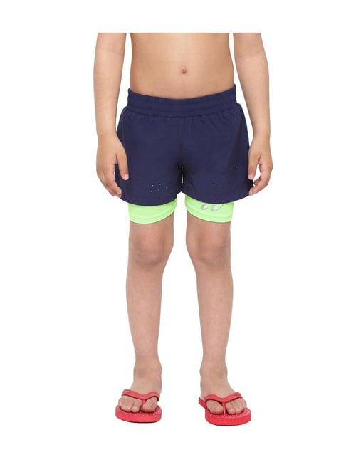 io kids blue solid jammers