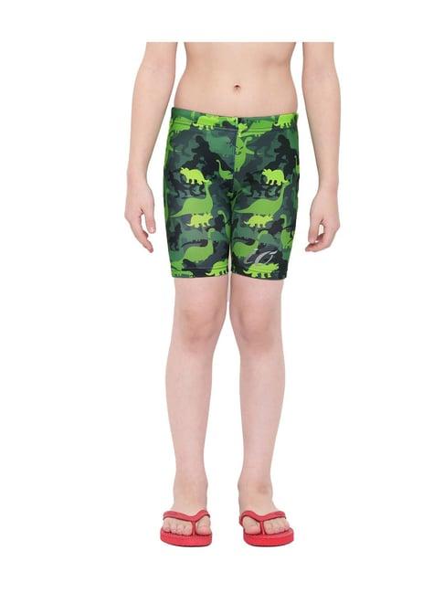 io kids green printed jammers