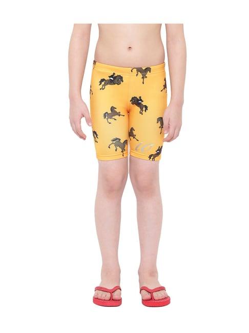 io kids yellow printed jammers