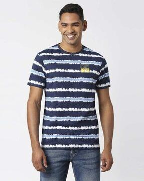 ion striped slim fit crew-neck t-shirt