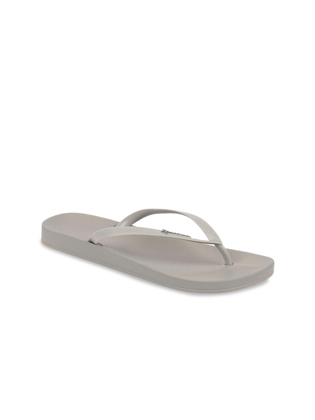 ipanema women grey solid thong flip-flops