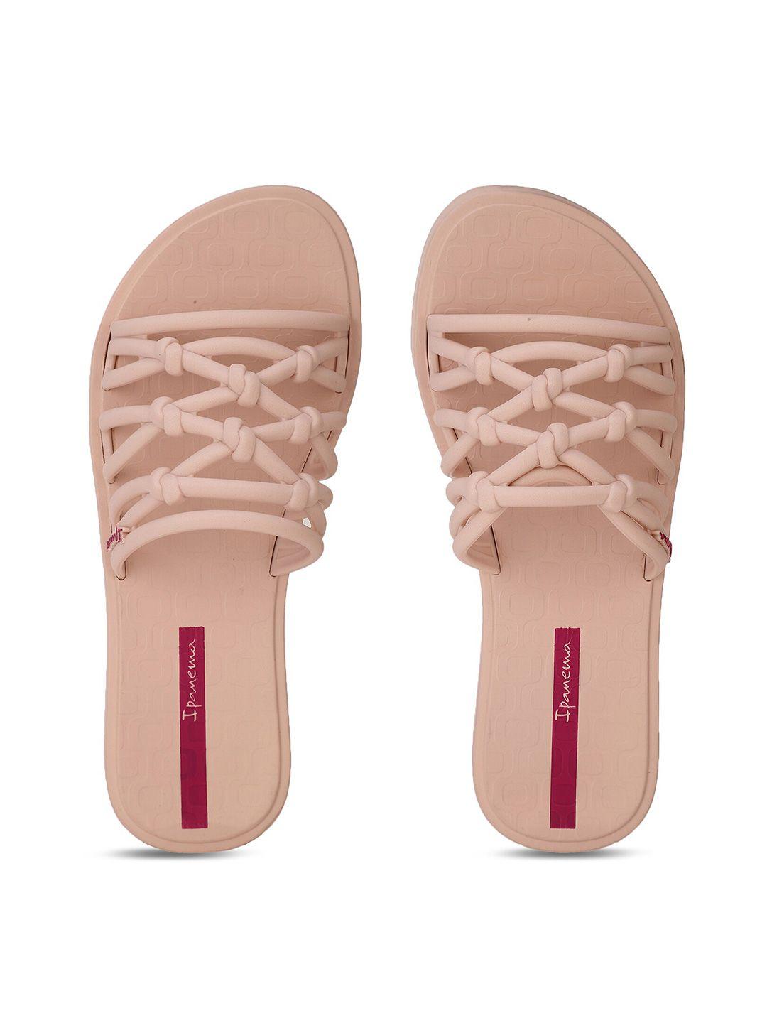 ipanema women pink open toe flats