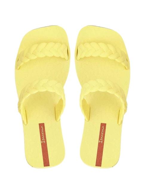 ipanema women's yellow slides