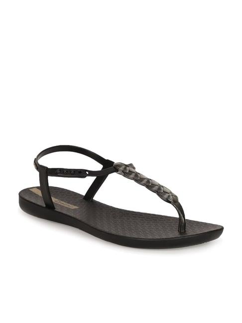 ipanema women's charm vi fem black t-strap sandals