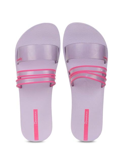 ipanema women's new fem lilac & pink slides