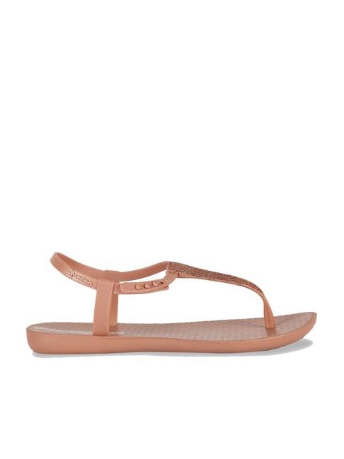 ipanema women's pink t-strap sandals