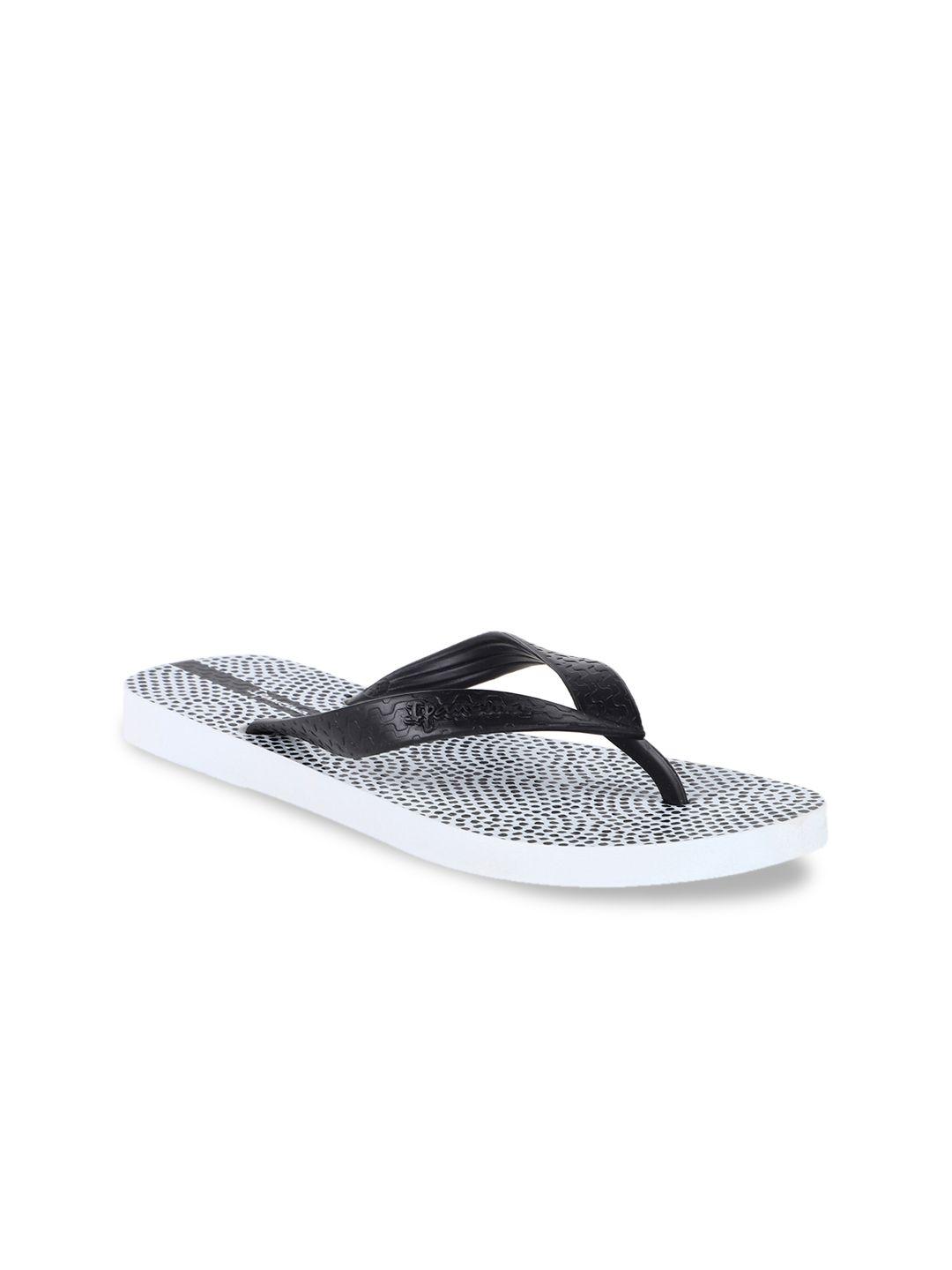 ipanema women black & white printed thong flip-flops