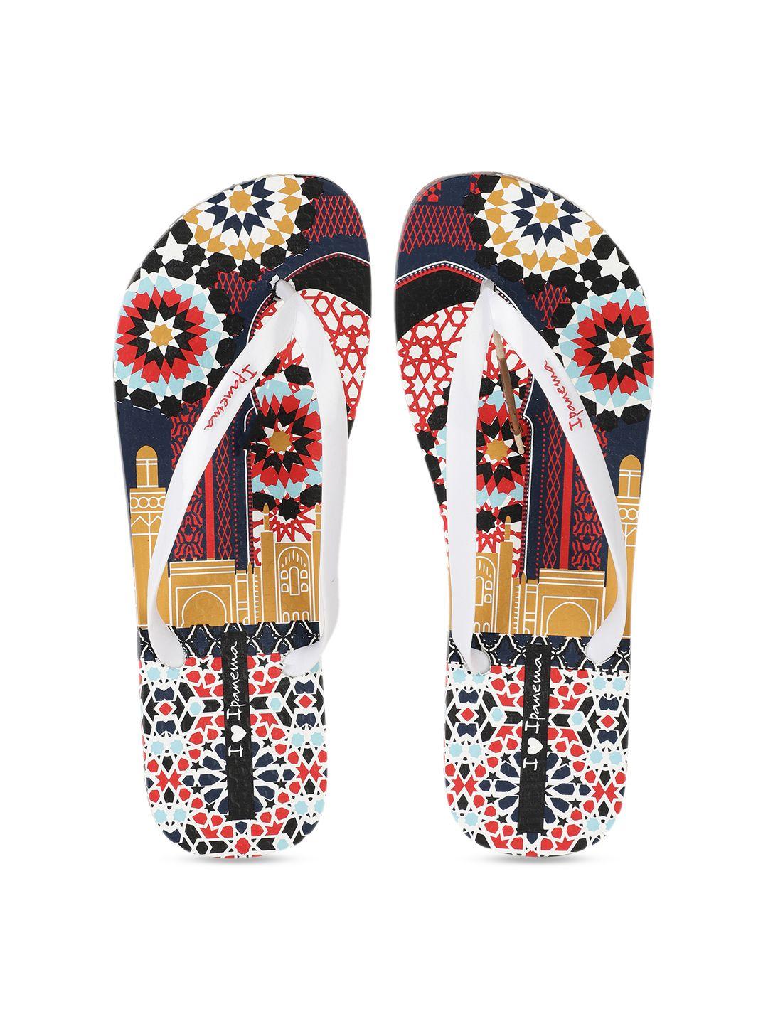 ipanema women multicoloured printed thong flip-flops