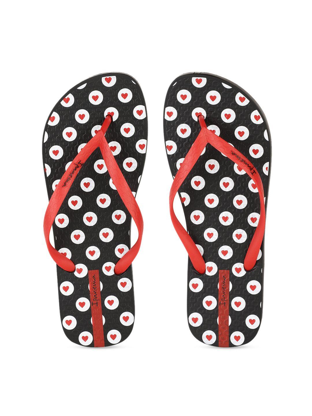 ipanema women red printed thong flip-flops