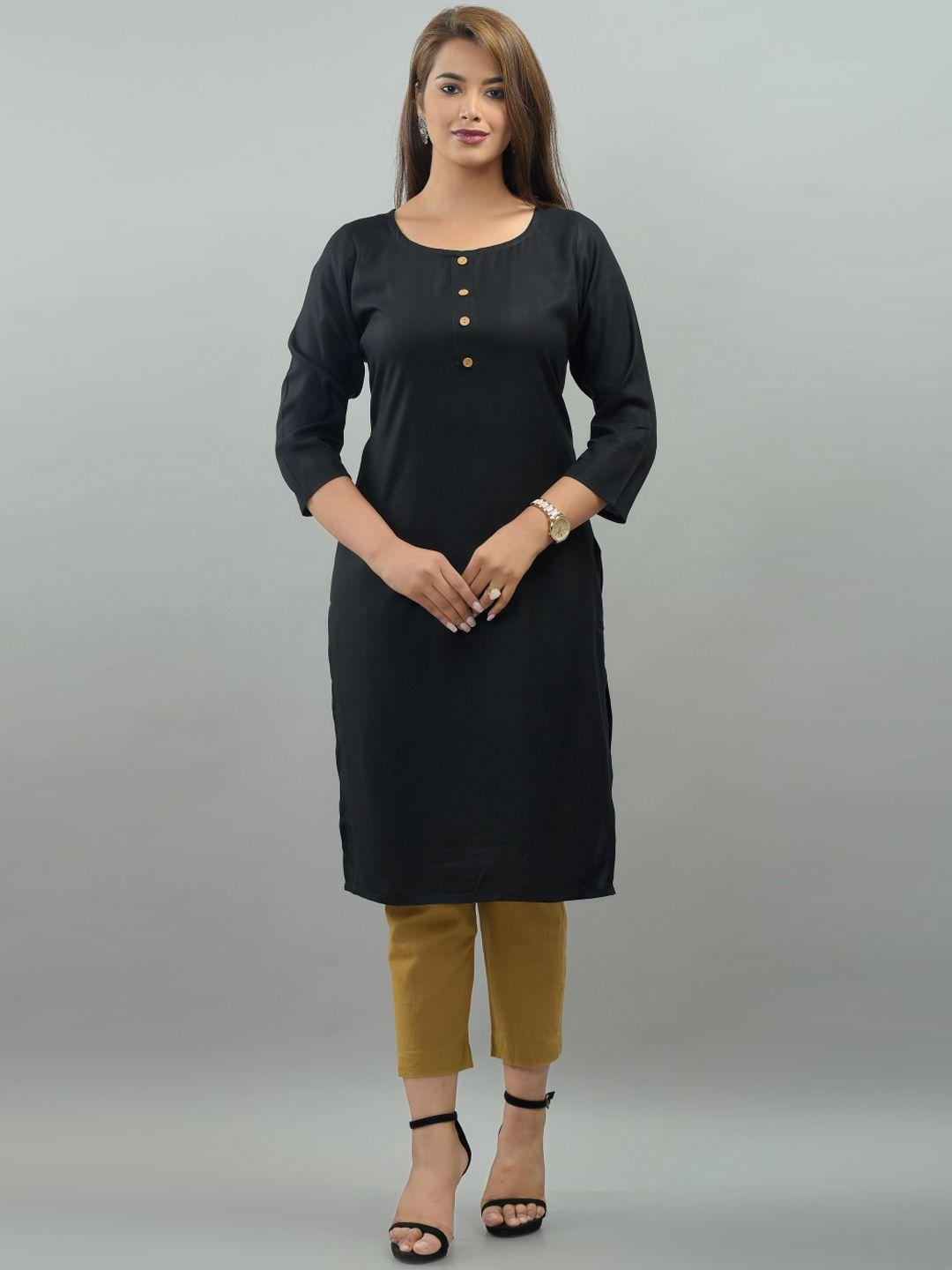 iqraar women black pathani kurta