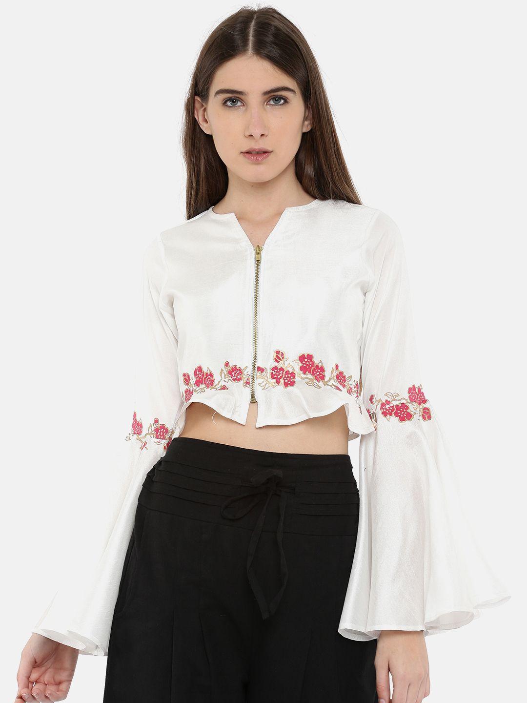 ira soleil women white printed top