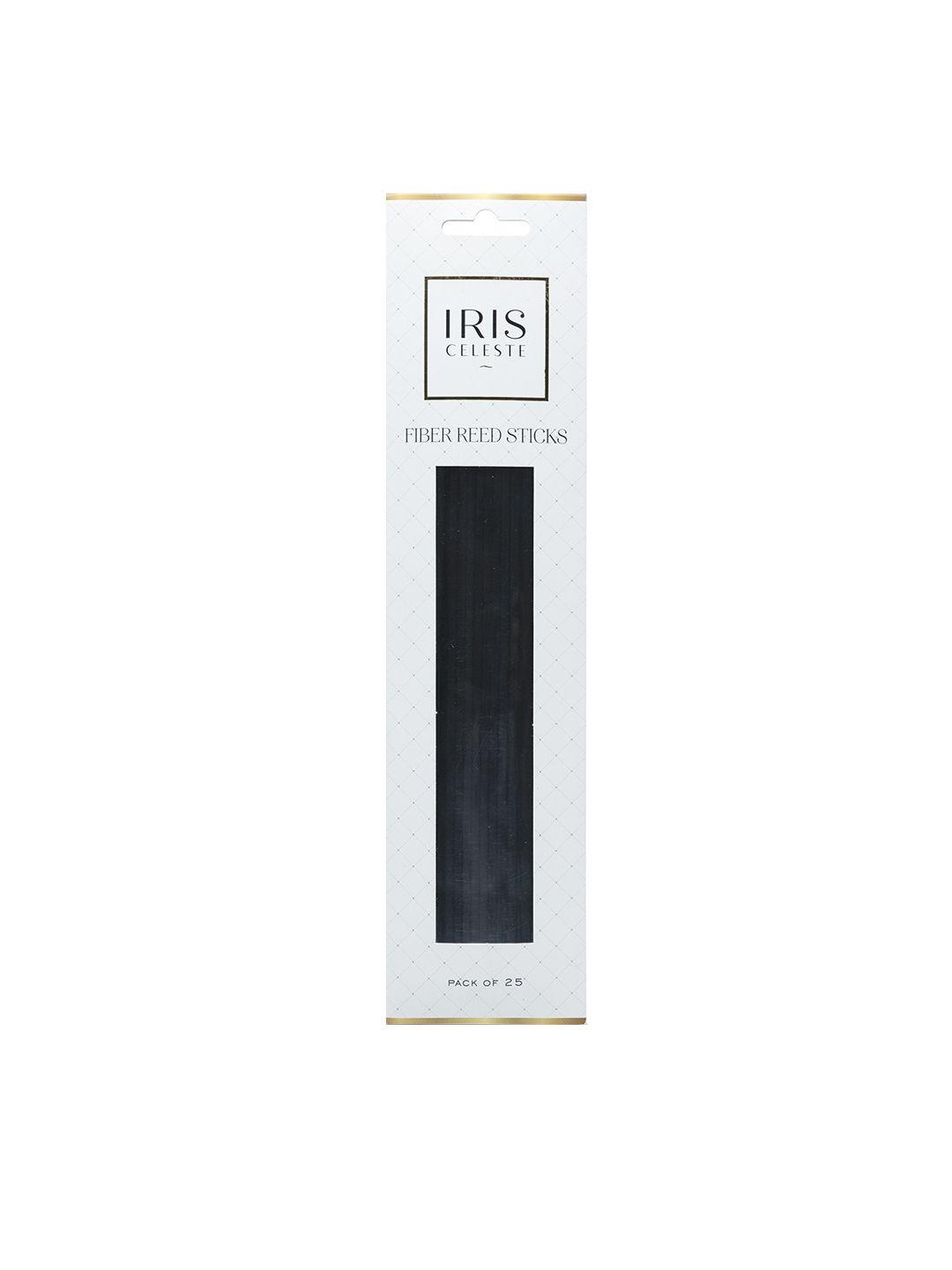 iris celeste black fibre reed sticks