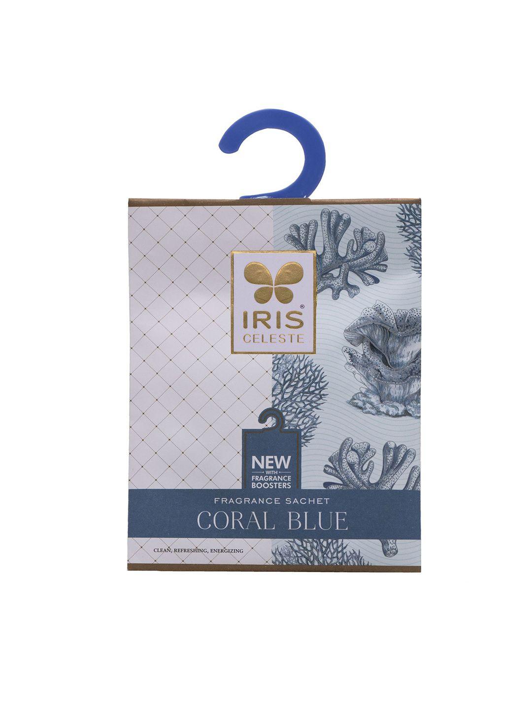 iris celeste blue 3 pieces aromatic fabric sachets