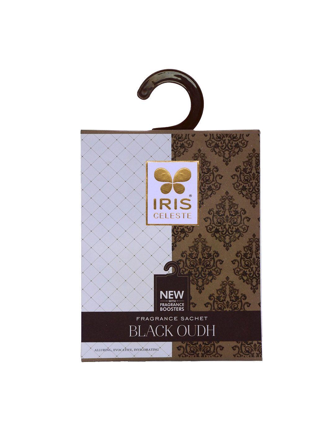 iris celeste brown 3 pieces black oudh sachet fragrances