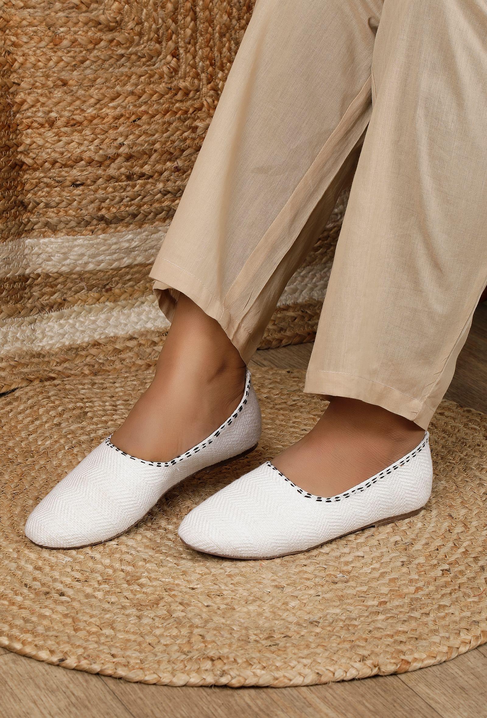 irish white pure hemp loafers