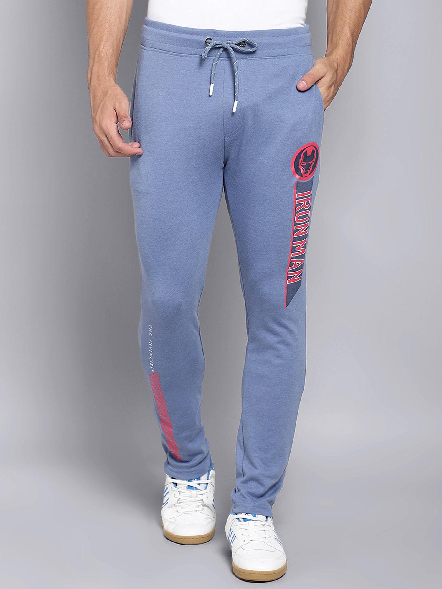iron man featured blue jogger for men