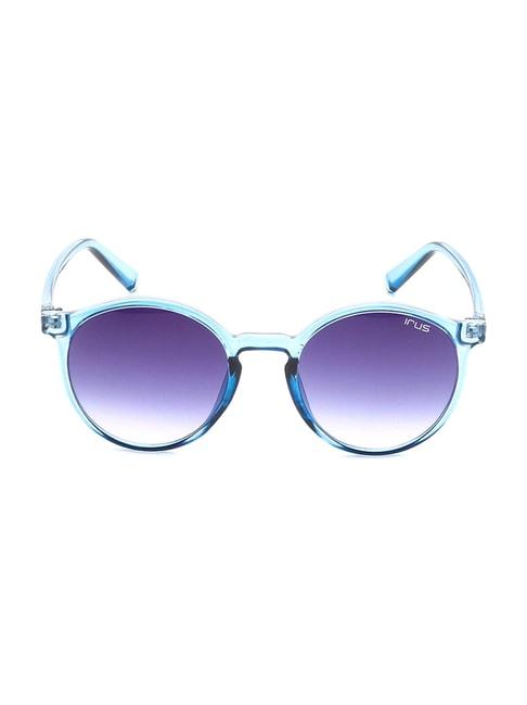 irus blue round uv protection sunglasses for men
