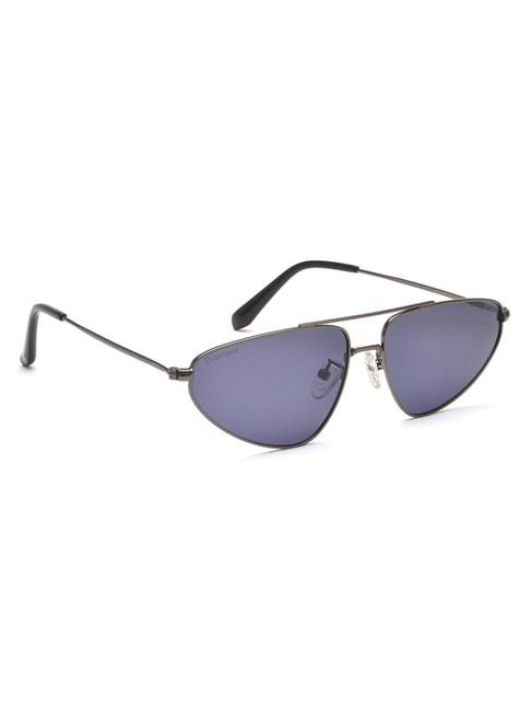 irus by idee grey rectangular sunglasses for men