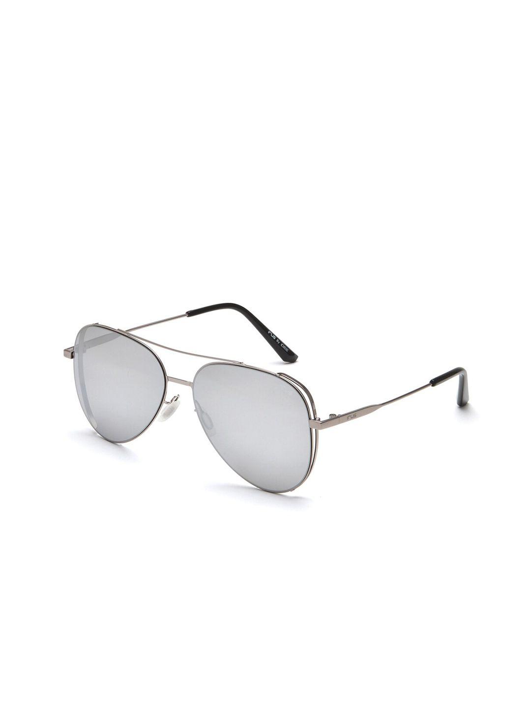 irus by idee men lens & gunmetal-toned aviator sunglasses with uv protected lens