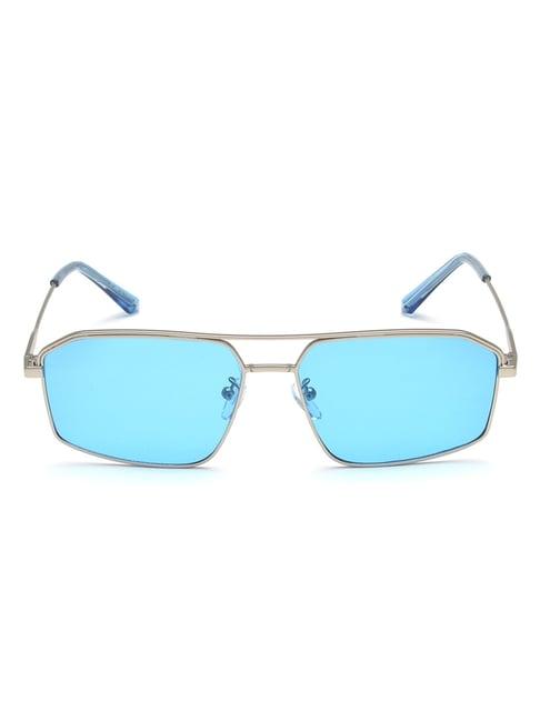 irus blue rectangular uv protection sunglasses for men