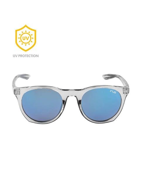 irus by idee irs1097c3sg blue round sunglasses