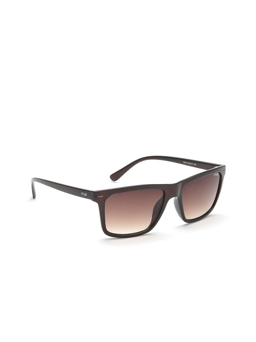 irus by idee men brown lens square sunglasses