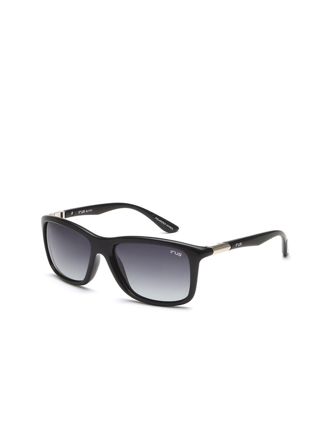 irus by idee men lens & square sunglasses with polarised & uv protected lens irs1198c1psg