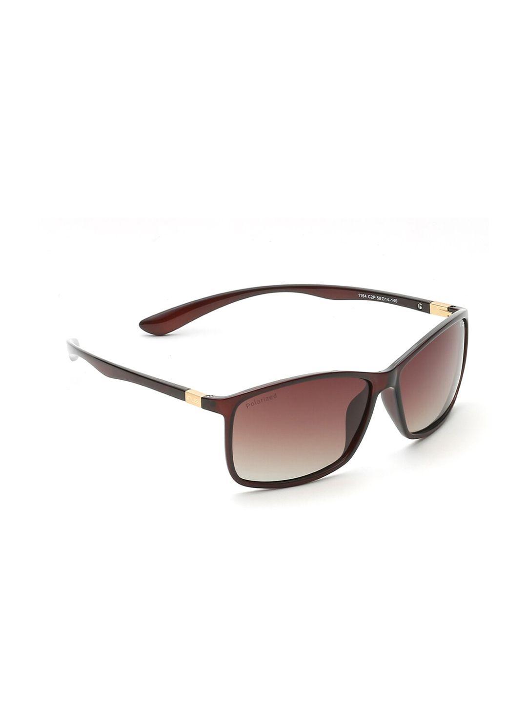 irus by idee men rectangle sunglasses with uv protected lens