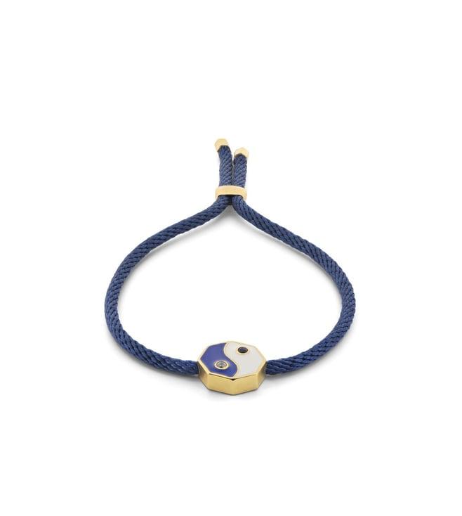 isharya yin yang bracelet in 18kt gold plated