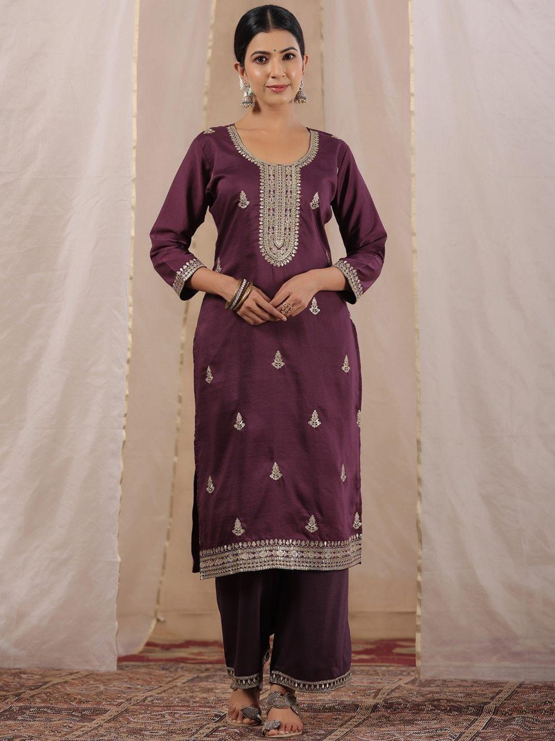 ishin ethnic motifs embroidered straight kurta