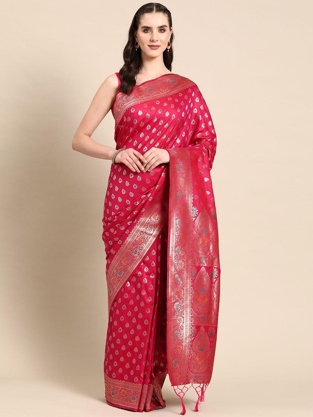 ishin ethnic motifs zari banarasi saree