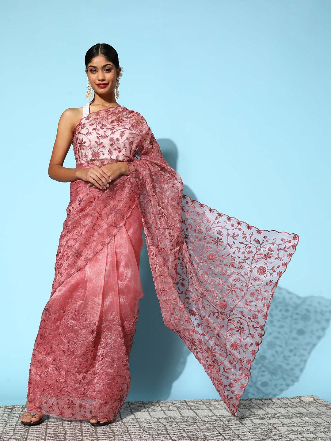 ishin floral  saree