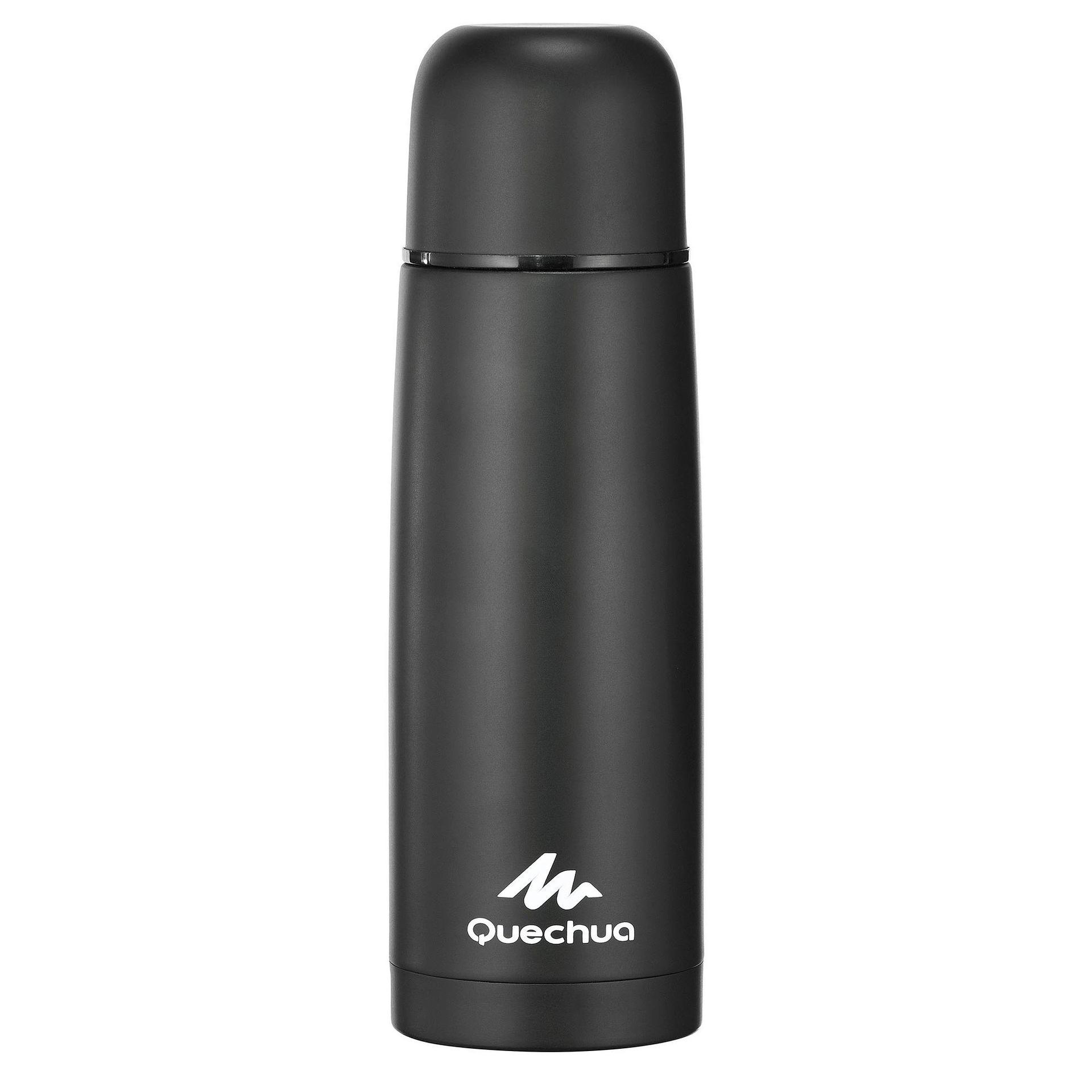 isothermal insulated bottle 0.7 l stainless steel - black