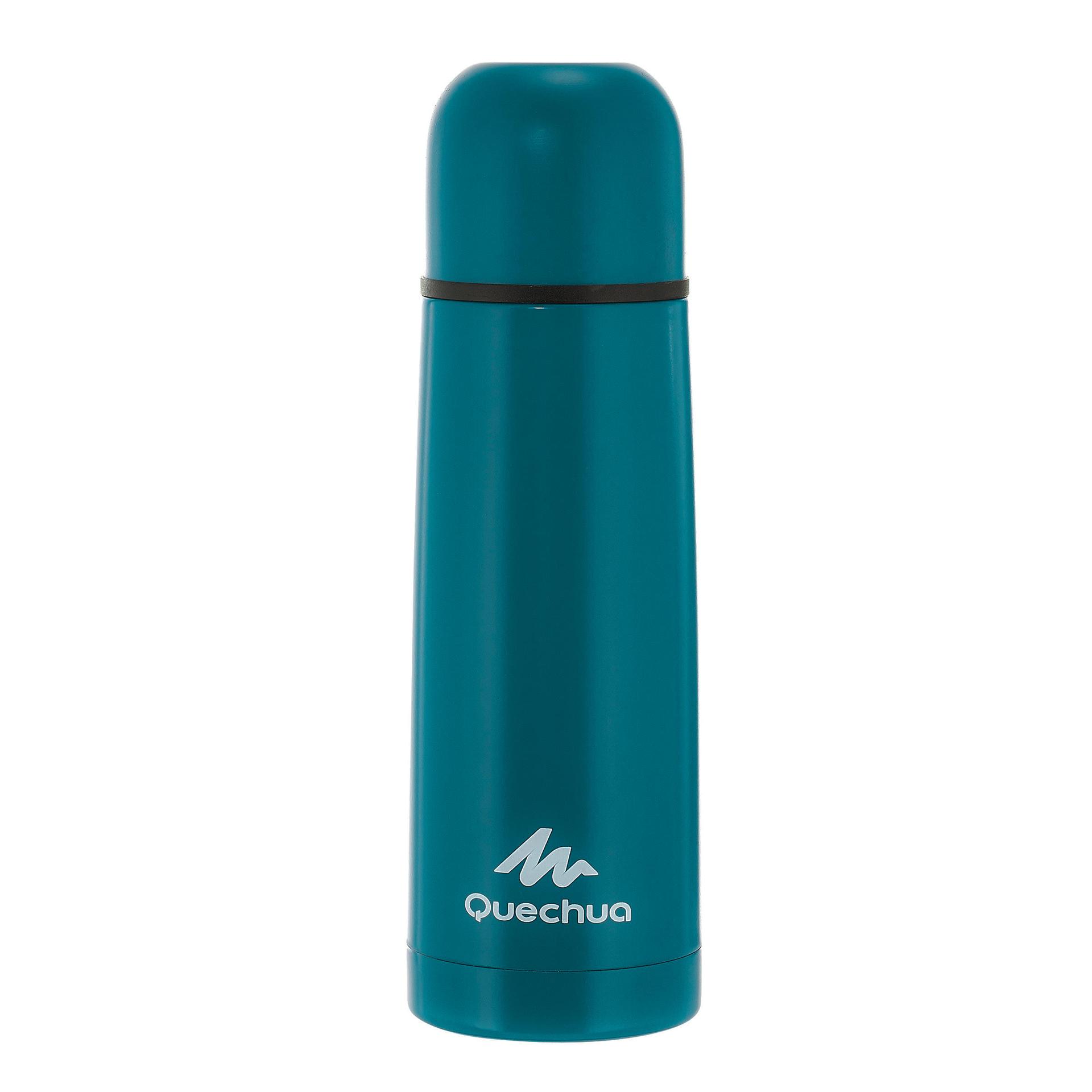 isothermal stainless steel hiking bottle 0.4 l - blue