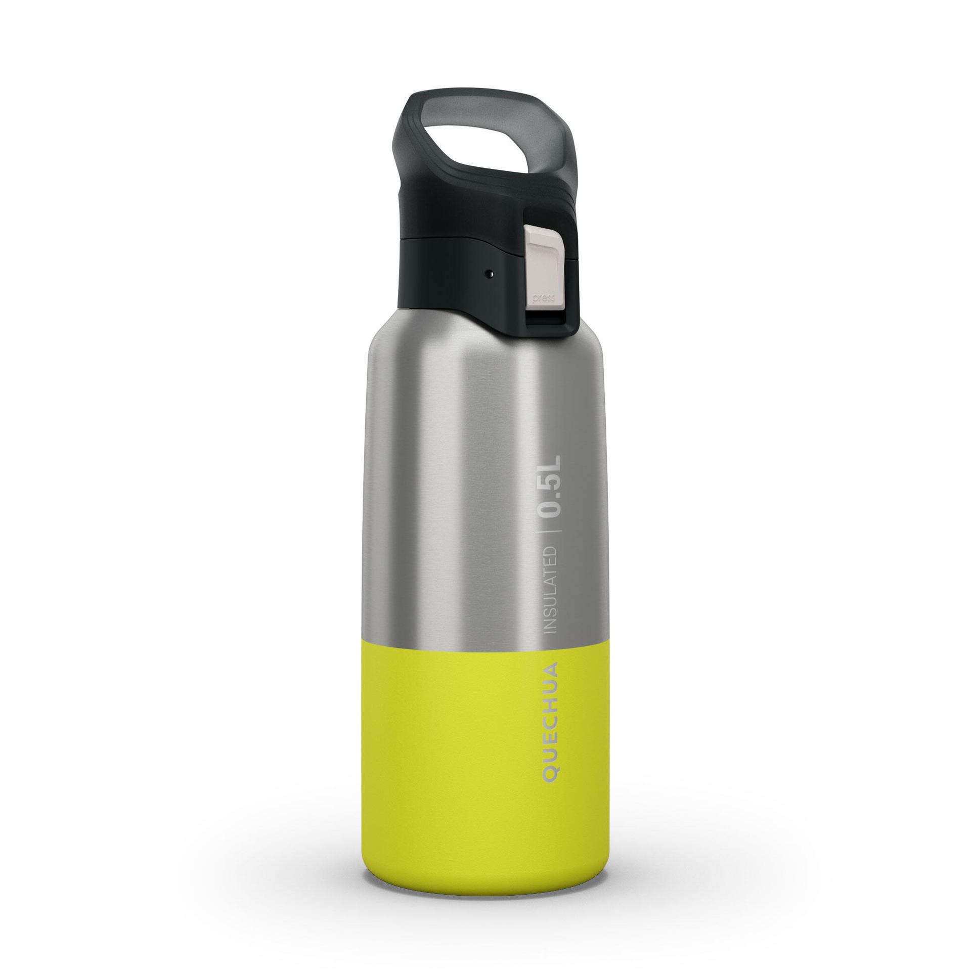 isothermal stainless steel hiking flask mh500 0.5l - yellow