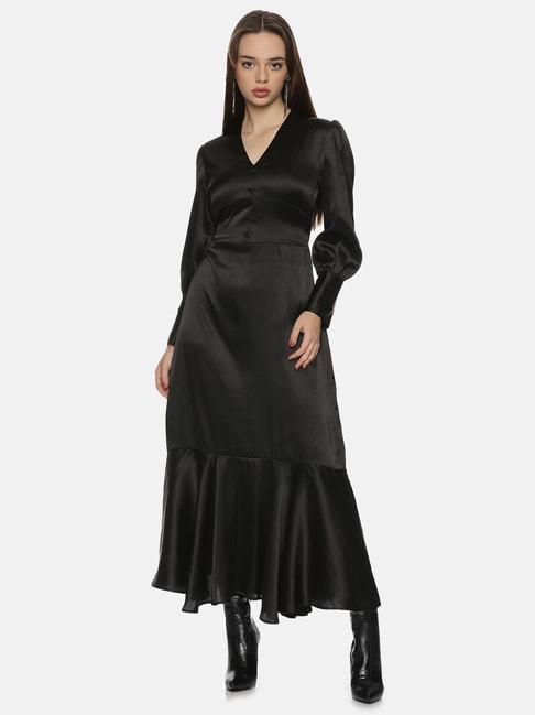 isu black maxi dress