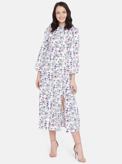 isu by radhika apte white floral print dress