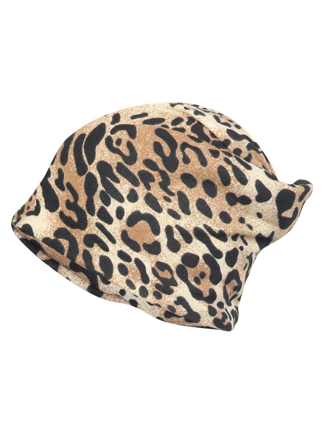 isweven animal printed beanie