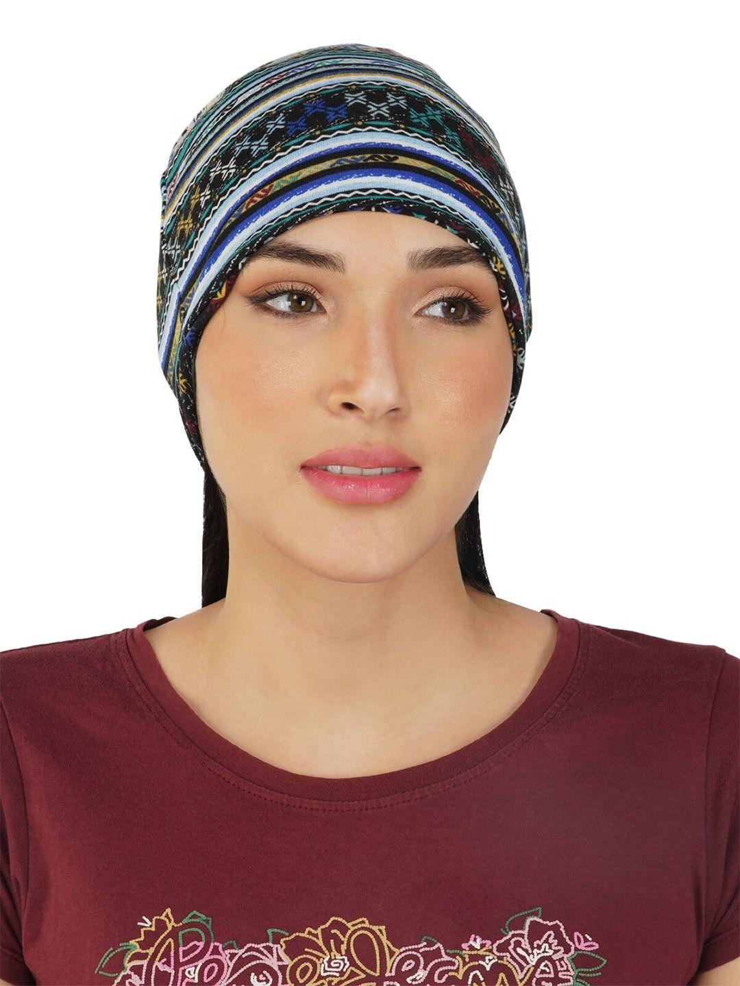 isweven ethnic motifs printed beanie