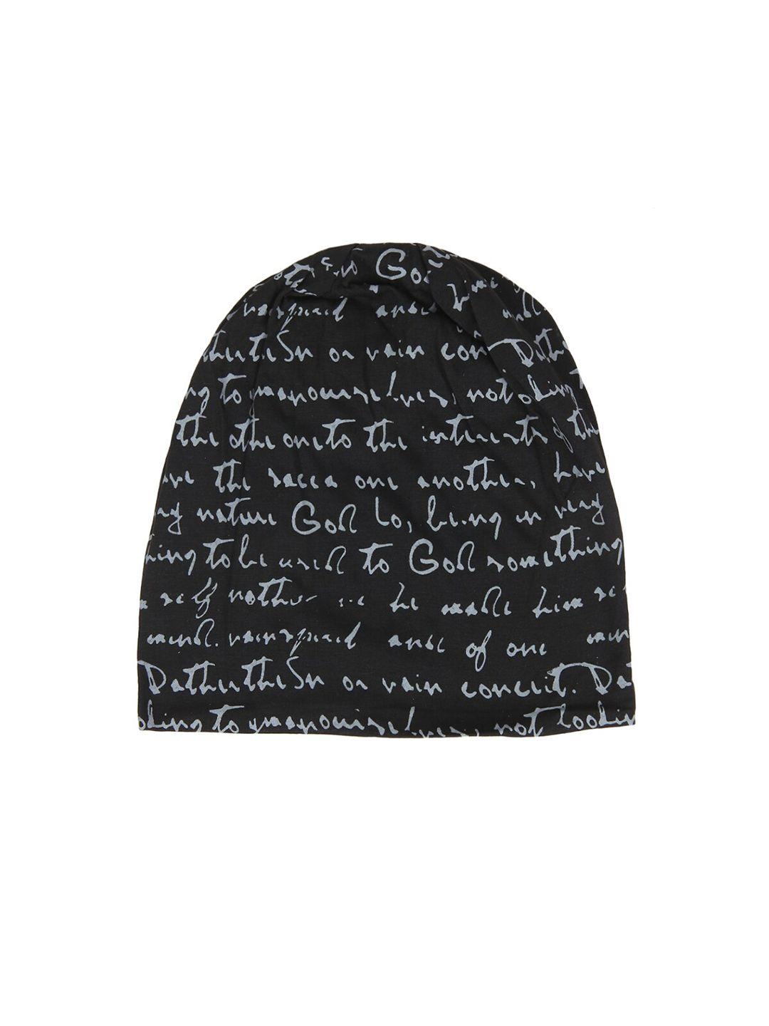 isweven printed cotton slouchy skull hat beanie cap